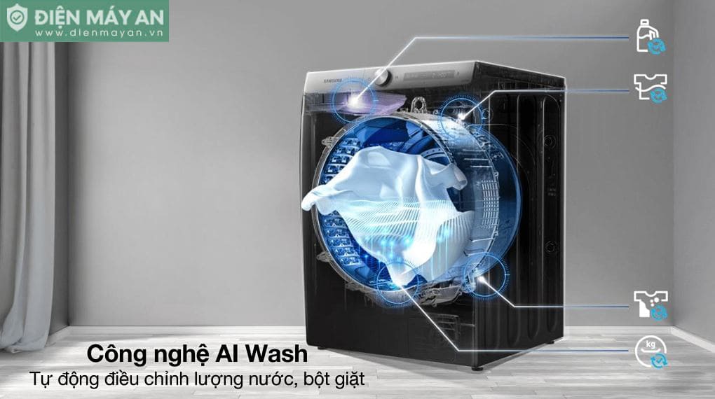 Máy giặt Samsung AI EcoBubble Inverter 12 kg WW12CGP44DSBSV